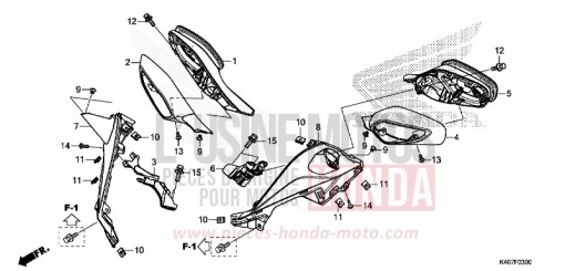 MIROIR (NSS125DF/ADF/ADH) NSS125DF de 2015
